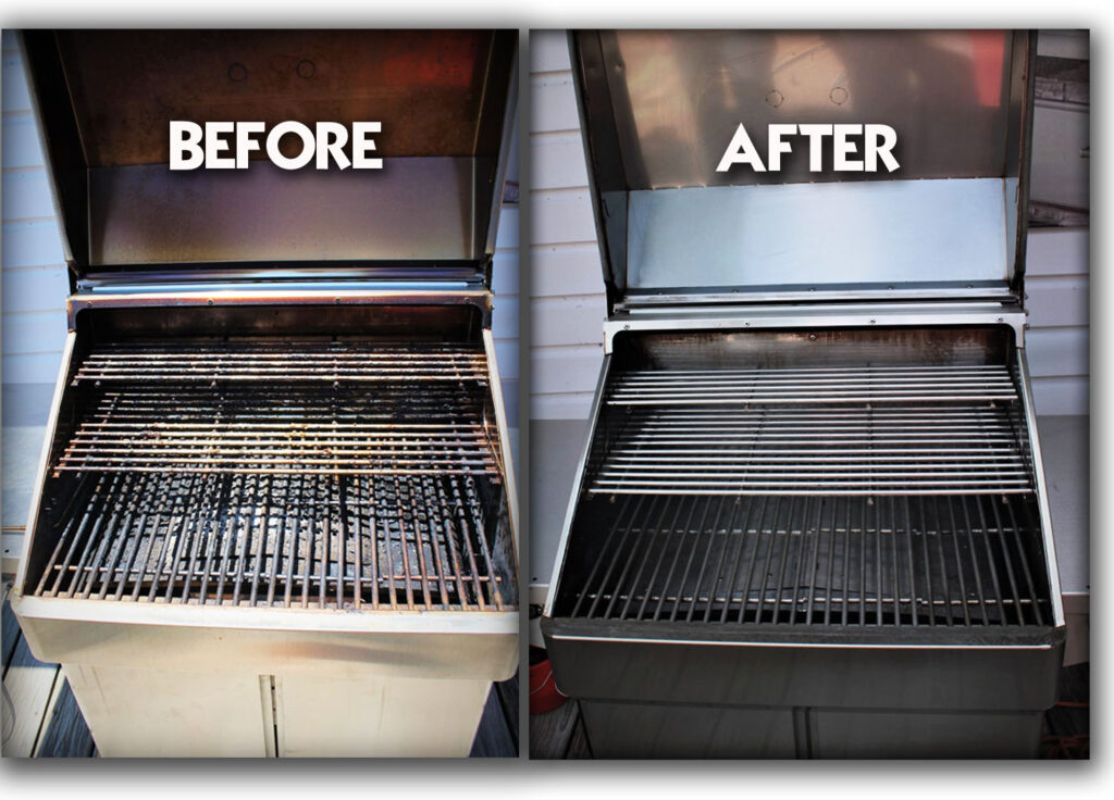 How to Clean a Gas Grill - Before and After